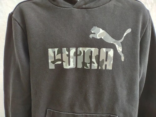 Puma Pullover Hoodie Mens Black Casual Outerwear Size Medium - Picture 4 of 5