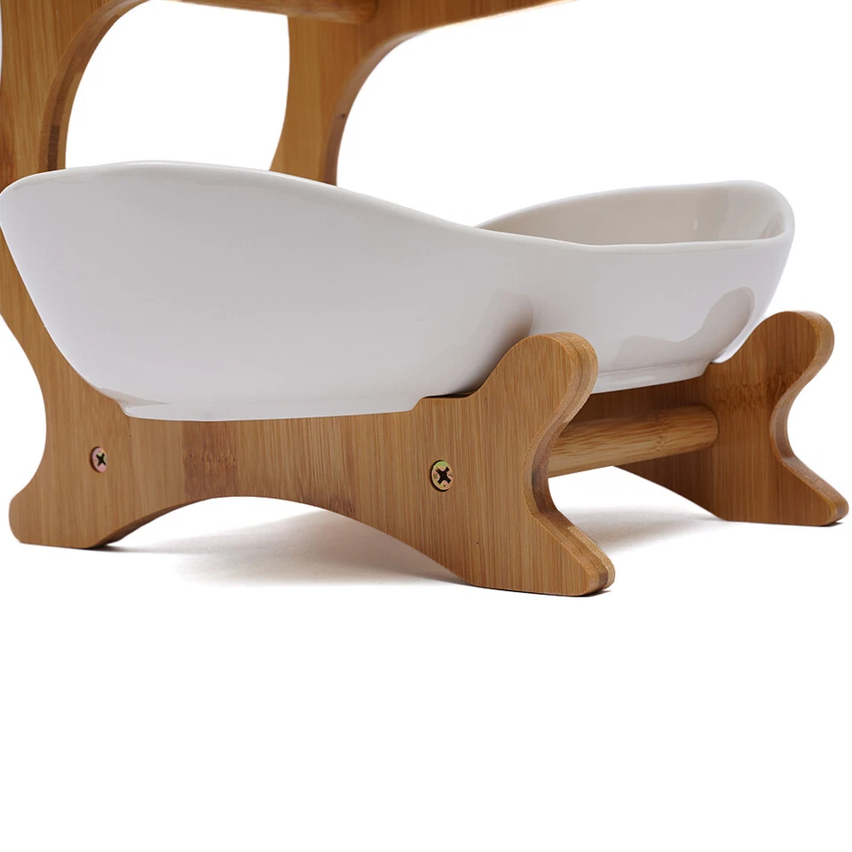 3-слойная стойка для хранения фруктов овощей закусок тарелка для хранения бамбуковый держатель для вечеринок - Изображение 3 из 4