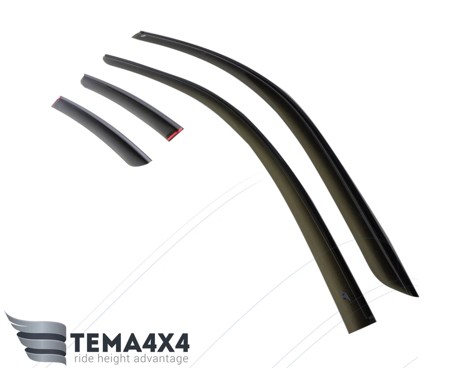 Tape-on Windows Visors Deflector Sun Rain Guard for Hyundai Tiburon Coupe GK - Image 3 of 4