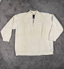 vintage Polo ralph lauren White knit sweater XL Heavyweight