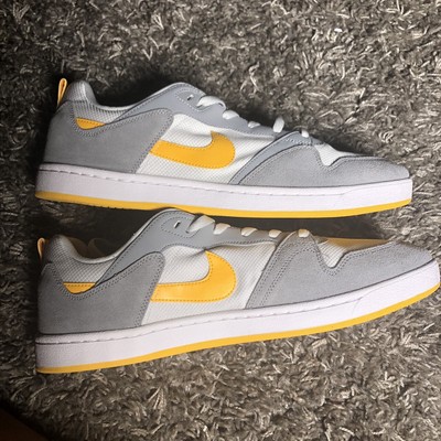Nike SB Alleyoop Skate Shoes Gray Gold Men's Size 14 (CJ0882-002) | eBay