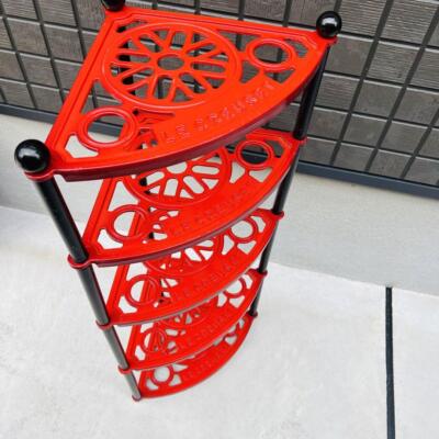 Le Creuset 5 tier pot stand Cherry Red Cast Iron Enamel | eBay