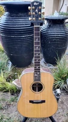 All Solid Madagascar Rosewood Cort Earth LE2 Acoustic Electric Guitar Anthem PU