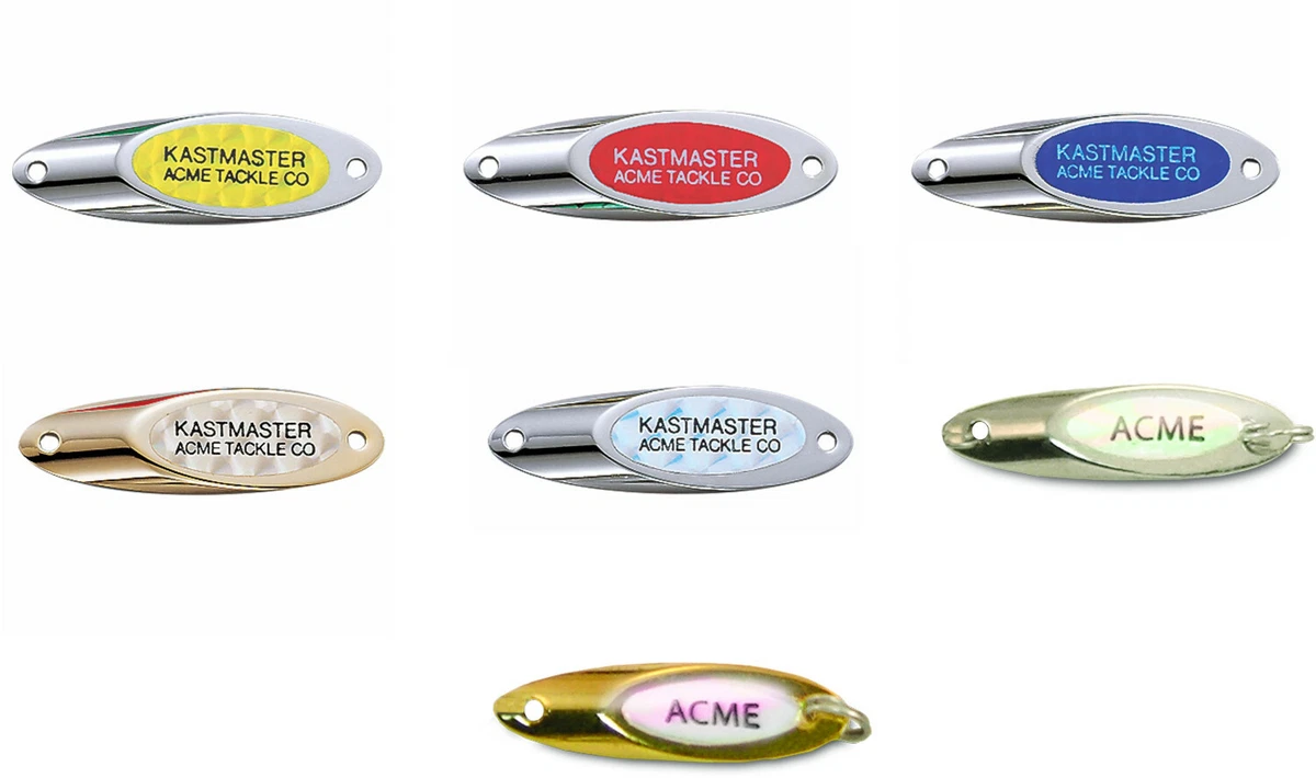 Acme Kastmaster Spoon 1/2oz, Chrome Silver Flash Tape