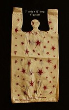 100 Primitive RED STAR Plastic Bags ~ 7 x 15 ...