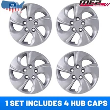 15" set of 4 Wheel Covers Full Rim Snap On Hubcaps For 2013-2015 Honda Civic