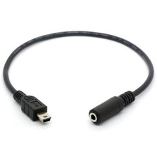 Micro USB to 3.5mm Male to Female Auxiliary Cable 30cm