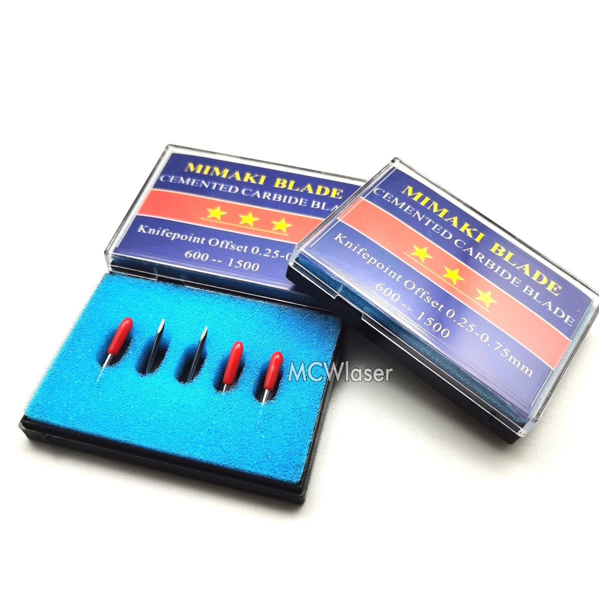 HUHAO 5-Pack Vinyl Cutter Blades - 30 Degree Tungsten Steel For Mimaki Plotters, Yellow