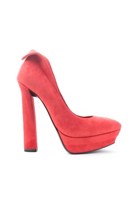 Bottega Veneta Plateau Wildleder Pumps / Neu Rot / UVP: 780,00 £