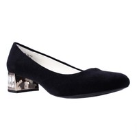 Anne Klein Haedyn Jeweled Block Heel Pumps - Black, 8 Us on sale Anne Klein Haedyn Jeweled Block Heel Pumps - Black, 8 Us on sale