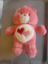 2003 Care Bears Sing Along Friends Love A Lot Bear Singing Plush Toy Works