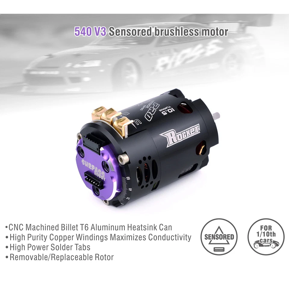 Camión de carreras Rocket 540 V3 motor sin escobillas 3,5/4,5/9,5/17,5/21,5T F/1/10 RC - Imagen 2 de 4