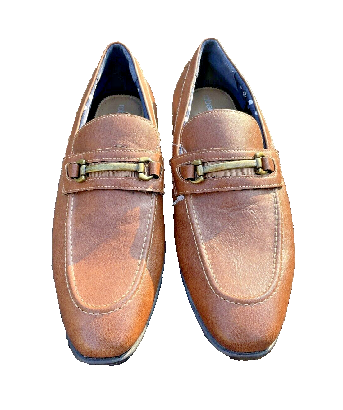 SAOLA Scarpe uomo Robert David marrone mocassino Oxford abito taglia 9 1 2M indossate una volta