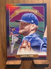 2020 Panini Donruss - Diamond Kings Holo Blue #21 Lance Lynn