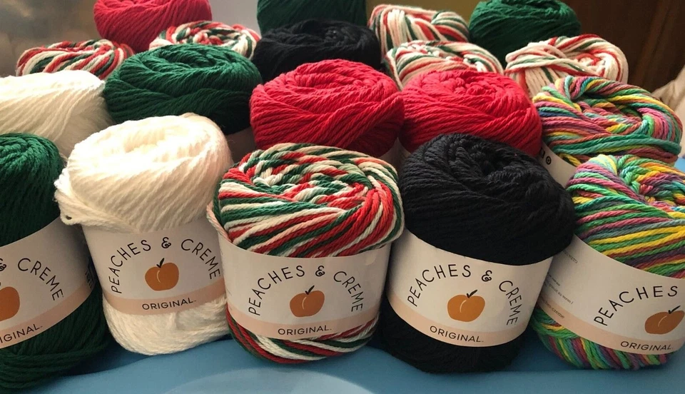 Lote de 2- HILOS DE ALGODÓN Melocotones y Crema o Sugar 'n Cream-30+ COLORES DISPONIBLES Foto 4 de 4
