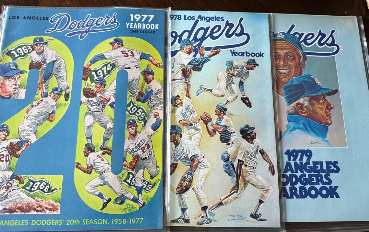 1977 1978 And 1979 Los Angeles Dodgers MLB Baseball Yearbooks | eBay