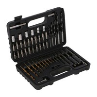 Faster Tools 8802 50-Teiliges Bohrer- Und Bit Set Metall Holz, Beton 1/4 Adapter