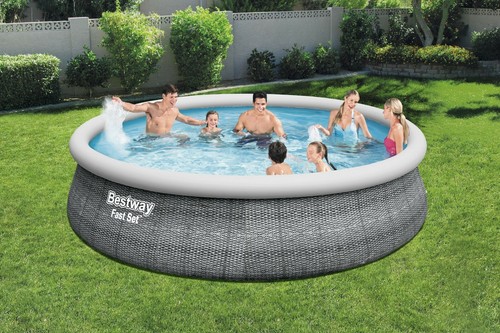 Bestway Fast Set 457x107cm Pool mit Filterpumpe Gartenpool Planschbecken 57372 - Bild 5 von 10