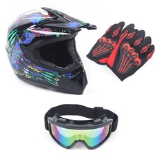 Motorcycle Helmet with Gloves Motorcycle Helm...