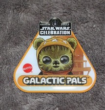 STAR WARS CELEBRATION 2022 EXCLUSIVE MATTEL GALACTIC PALS EWOK PIN