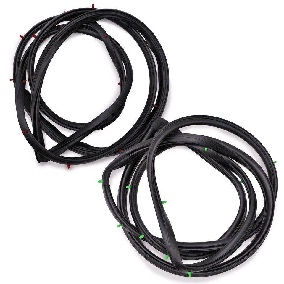 Pair Front Door Rubber Seal Weatherstrip Fits Toyota LN50 LN56 Hero 1984 1988 - Image 3 of 4