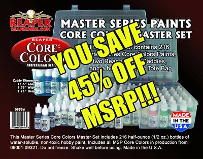 NEW Reaper Master Series Paints Complete Set 216 09956 FREE SHIPPING