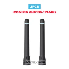 2PC VHF 136-174MHz Stubby Antenna For Icom Radio FA-SC57VS F11 F11S F14 F14S F16