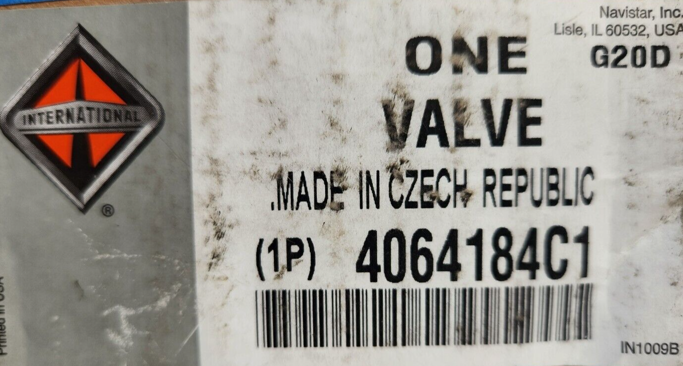 NEW Navistar 4064184C1 Check Valve 12V Solenoid International  