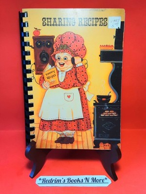 Sharing Recipes Vintage Cookbook 1987 Softcover VERY GOOD w/Spiral Binding