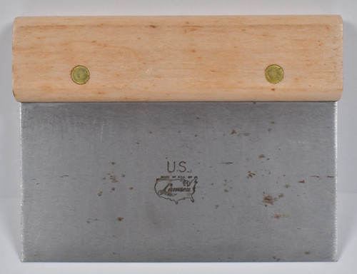 Vtg US Army Military Cook Bakers Dough Knife Scraper Mess Hall Lamson 3x6"