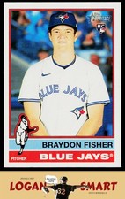 Braydon Fisher 2025 Topps Heritage #646 RC Toronto Blue Jays