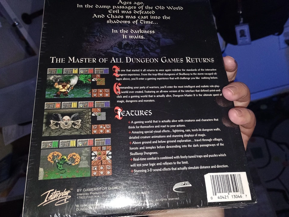 Dungeon Master II: The Legend of Skullkeep, 1995, Big Box, New & Sealed - Image 2 of 4