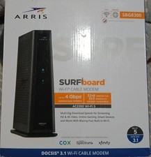 ARRIS SURFboard SBG8300 DOCSIS 3.1 Cable Modem WiFi Router TESTED 