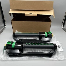 RESTMO Heavy Duty Oscillating Lawn Sprinkler with Metal Base | Pack of 2