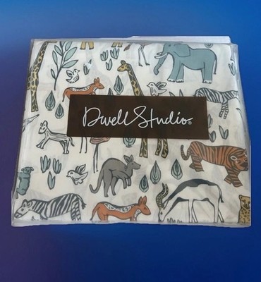 DwellStudio Safari Animal Print Crib Skirt Baby Bed Cover Sleep Nursery Bedding