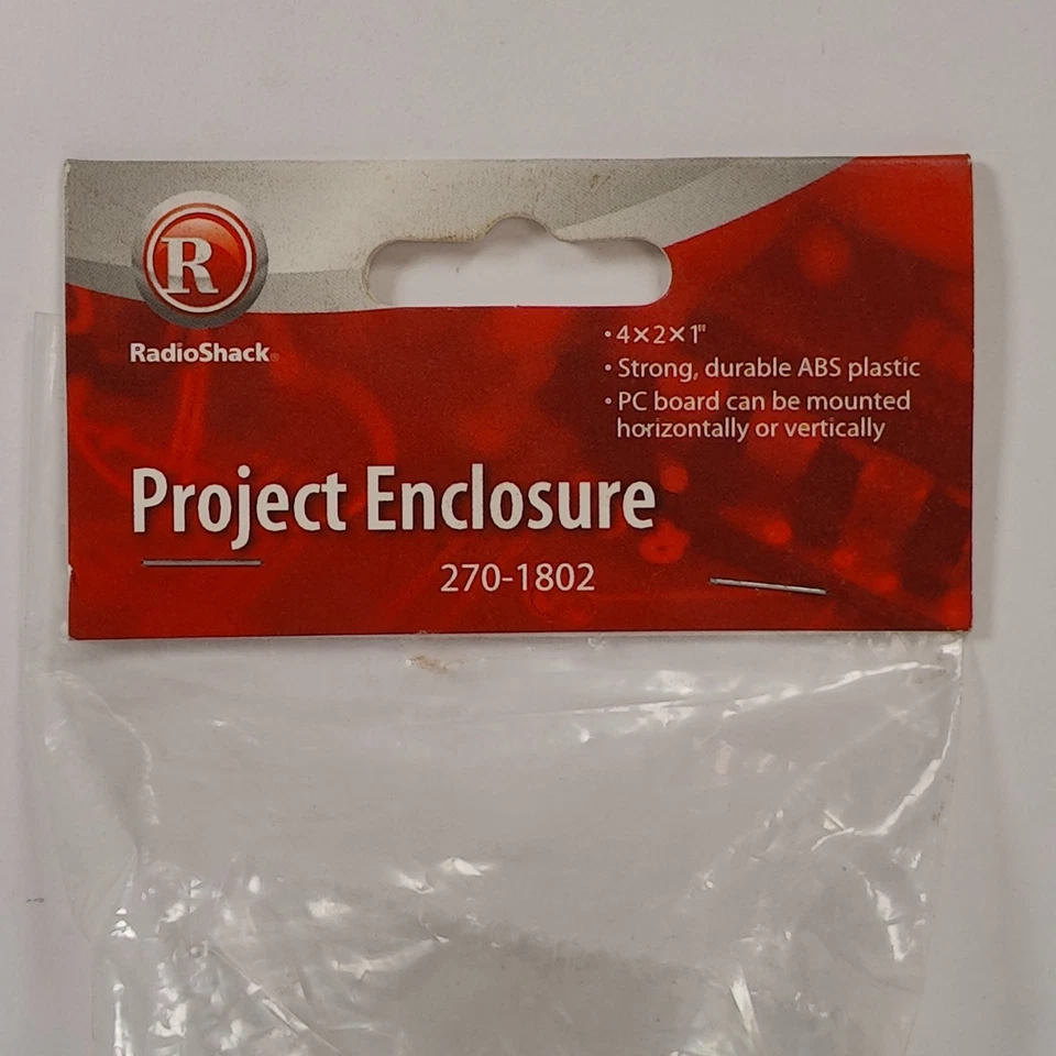 "Caja de plástico ABS 270-1801 RadioShack Project 3x2x1"" nueva sellada" Foto 3 de 4