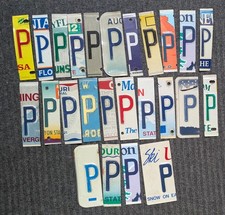 Lettres de plaque d'immatriculation P lot de 25