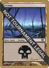 Swamp (340) - 2003 Wolfgang Eder (8ED) - Light Play MTG World Championship Decks