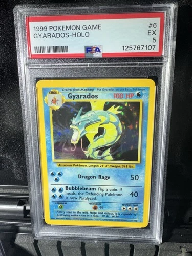 Pokémon Gyarados TCG Base Set Holo Rare PSA 5