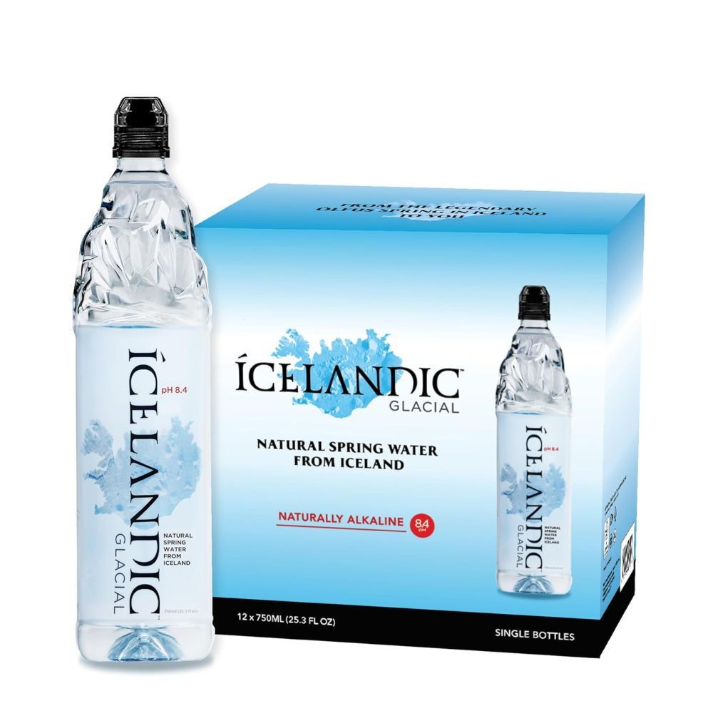 Icelandic Glacial Still Natural Spring Water 12 x 750ml PET Bottles
