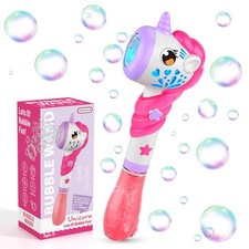 Bubble Wand Machine Maker Blower 4.61 x 3.31 x 14.37 inches, Purple red