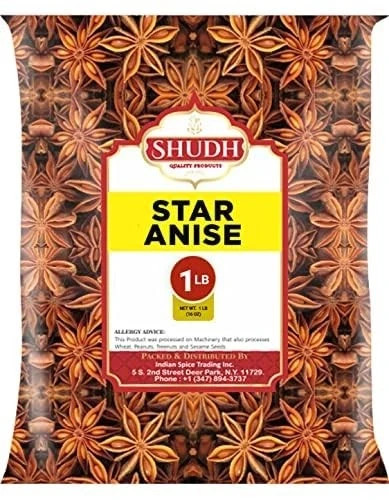 STAR ANISE WHOLE 1 LB | Seeds Pods ~ All Natural | Vegan | Gluten 454 g