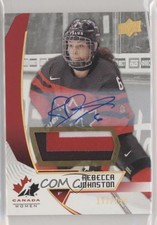 2019 Team Canada Juniors Premium Swatch 127/199 Rebecca Johnston #40 Auto 1tr