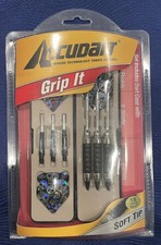 Accudart Grip-It Set - Soft Tips - Skull Graphics - 3 Nickel Barrels - 3 Flights