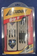 Accudart Grip-It Set - Soft Tips - Skull Graphics - 3 Nickel Barrels - 3 Flights