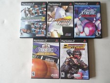 LOT OF 5 - HARD HITTER TENNIS AMF BOWLING PAINTBALL - Sony PlayStation 2 PS2 CIB