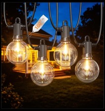 Outdoor String Lights Waterproof, 100FT LED Patio Lights with 50 Shatterproof...
