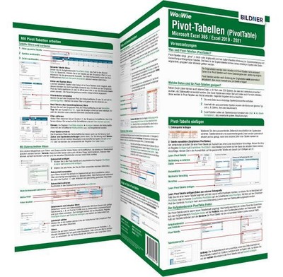 Pivot-Tabellen (PivotTable) Microsoft Excel 365 / Excel 2019 - 2021 | Baumeister