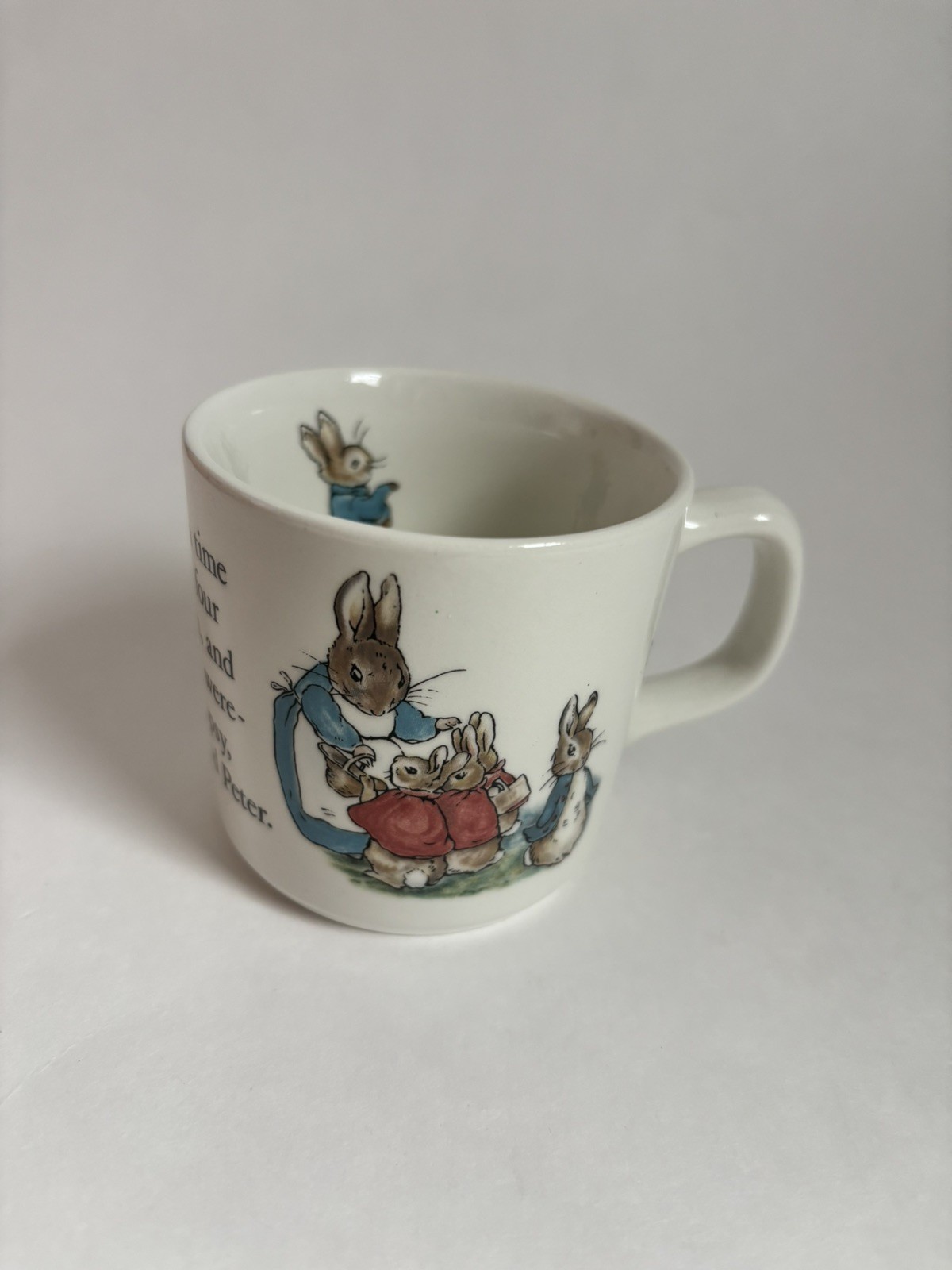 🐰Vintage Wedgwood Peter Rabbit Child's Cup Mug Beatrix Potter England