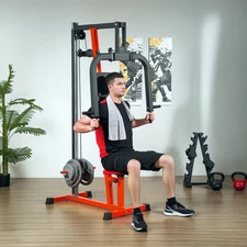 Chest Fly and Press Machine for Upper Body Training, Red